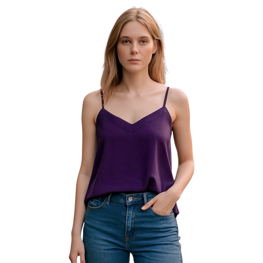 Lovely J. Crew Factory Purple Camisole Size 8 Adjustable Straps Lined NWT